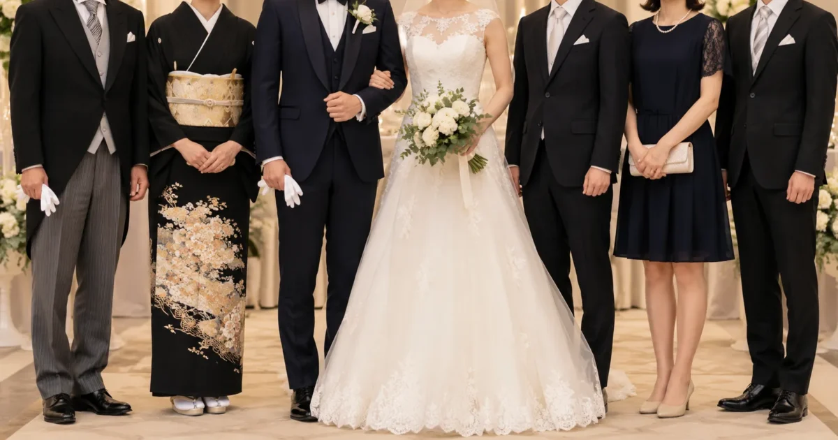 結婚式の親族の服装｜両親・兄弟姉妹・おじおば・いとこの立場別マナー