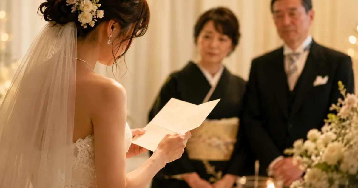 結婚式の「花嫁の手紙」の書き方・例文集｜両親への感謝の伝え方を解説