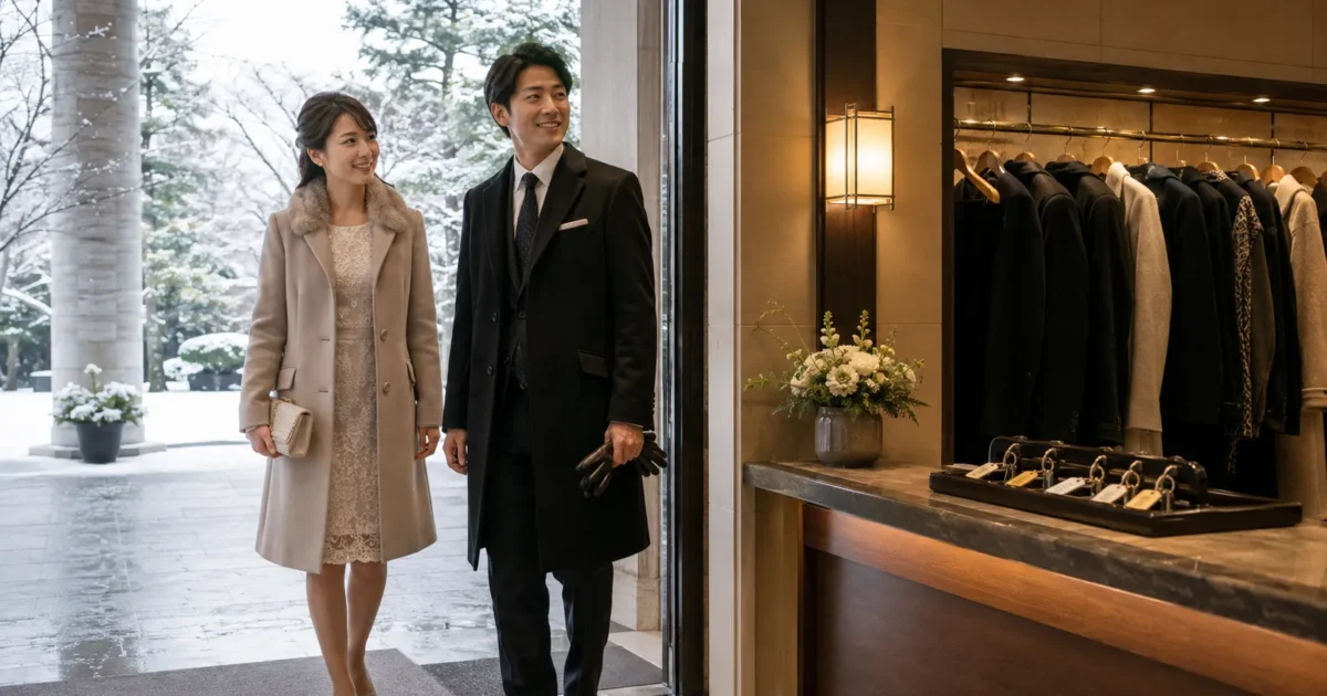 冬の結婚式の服装｜コート・羽織もの・防寒とクロークのマナー