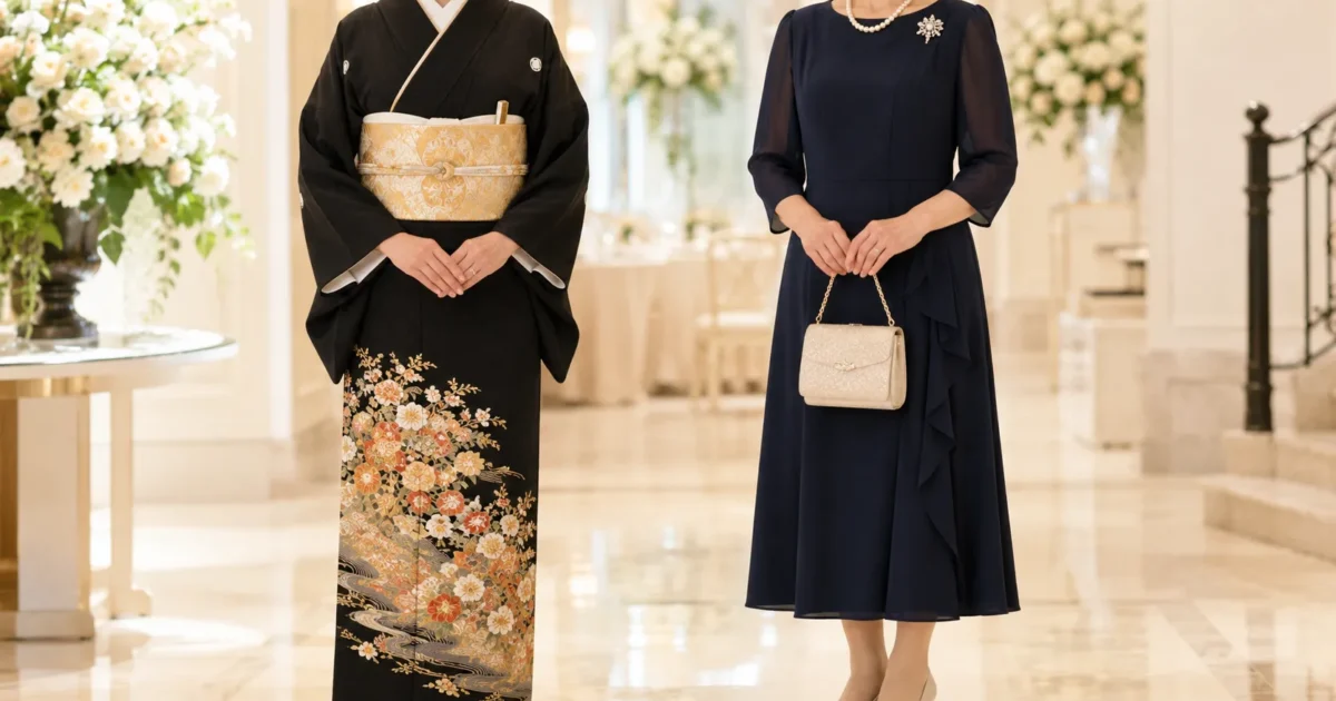結婚式の母親の服装｜黒留袖とマザードレスの選び方・相場・レンタルか購入か