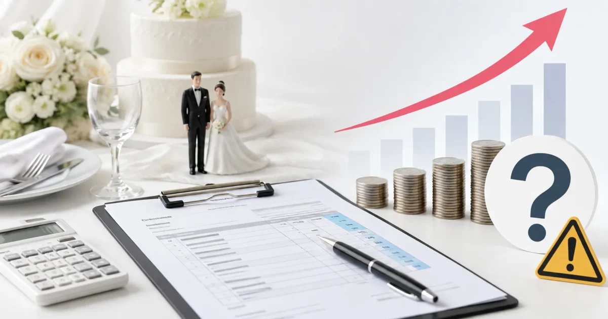 結婚式の見積もりはなぜ上がる？「項目が入っているから安心」は危険！契約前に確認したいポイント