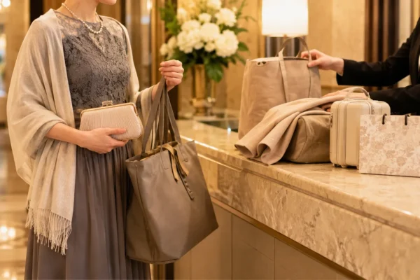 結婚式の荷物が多いときどうする？サブバッグの選び方とクロークに預ける荷物