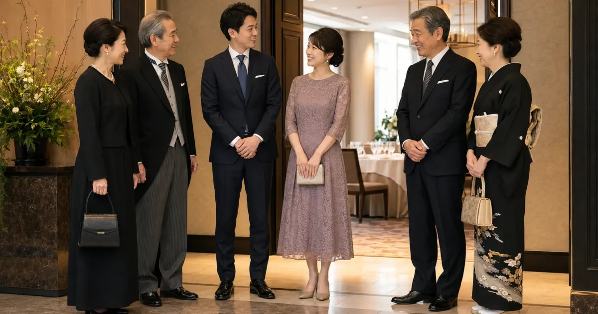 両家顔合わせの服装｜二人と両親の格のそろえ方・会場別の目安とNG例