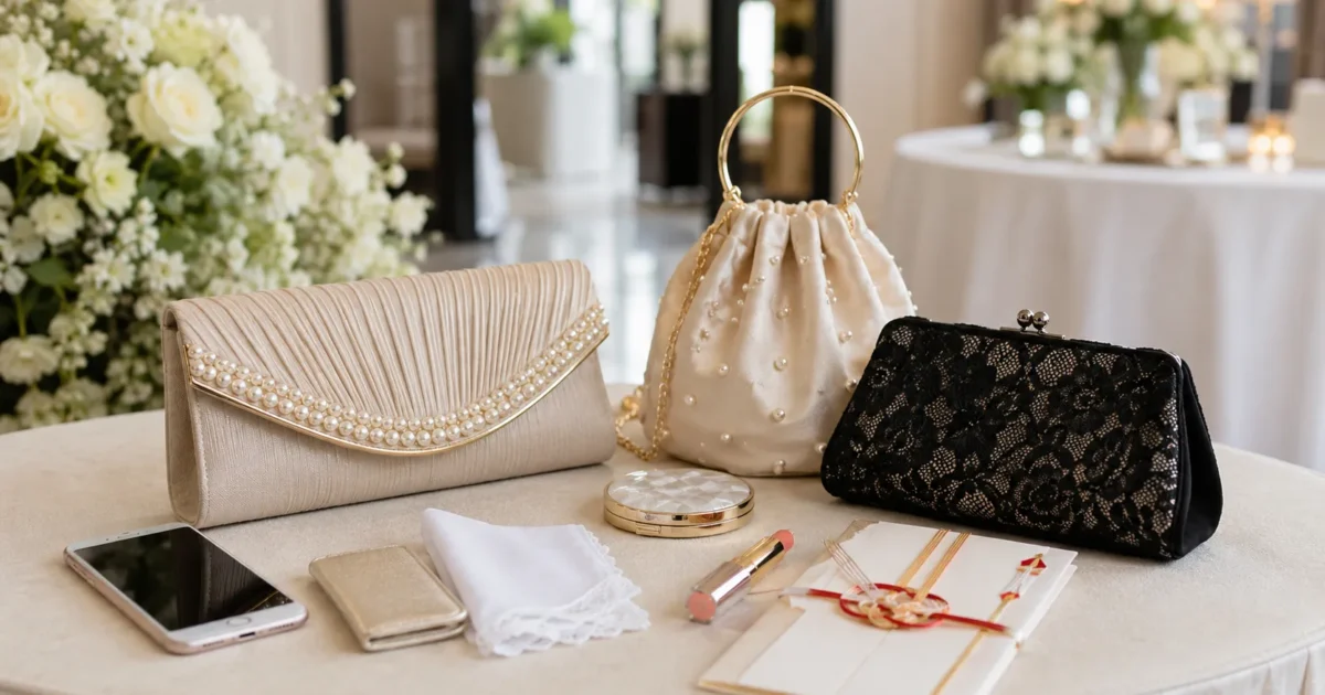 結婚式のバッグ、何を持っていく？お呼ばれドレスに合うパーティーバッグの種類＆選び
