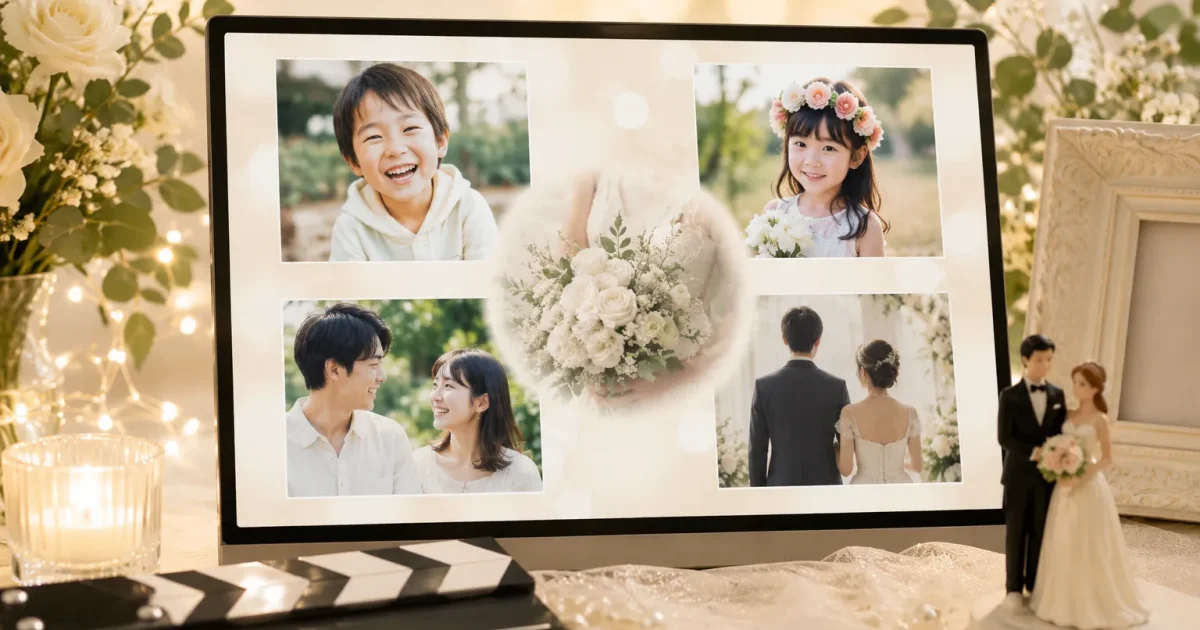 結婚式プロフィールムービーのコメント例文100選｜写真別・シーン別に使える文章集