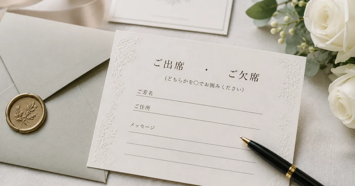 結婚式招待状の返信マナー｜書き方・期限・メッセージ例文を解説