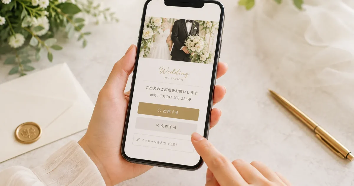 Web招待状の返信マナー｜期限・コメント例文・アレルギーや子ども同伴の伝え方を解説