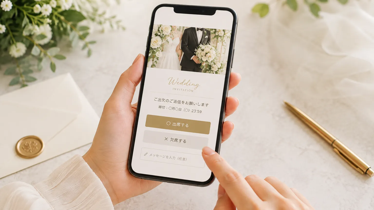 Web招待状の返信マナー｜期限・コメント例文・アレルギーや子ども同伴の伝え方を解説