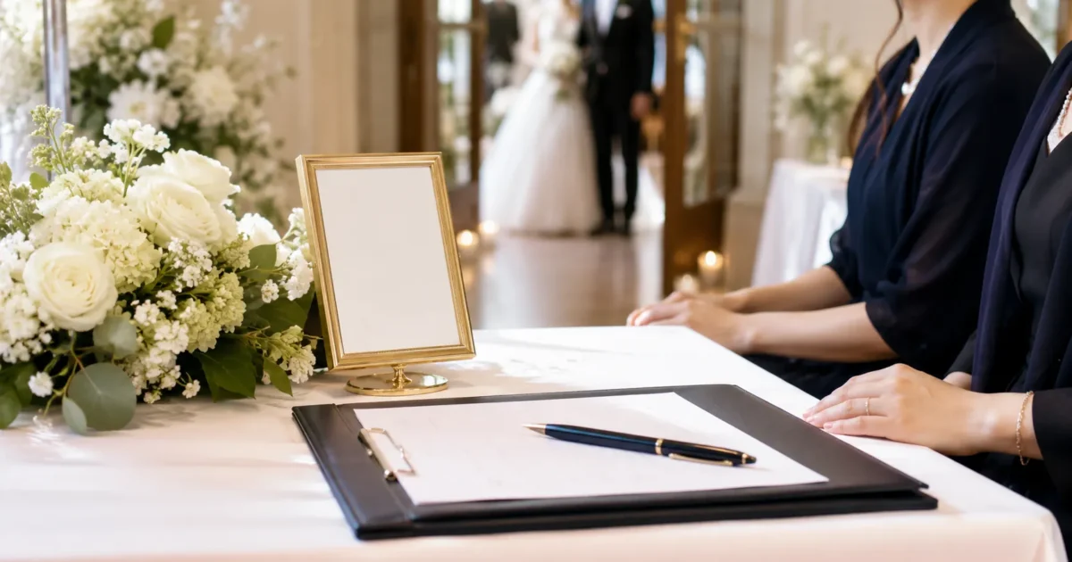 結婚式の受付をお願いされたら何をする？当日の流れ・マナー・持ち物・お礼まで解説