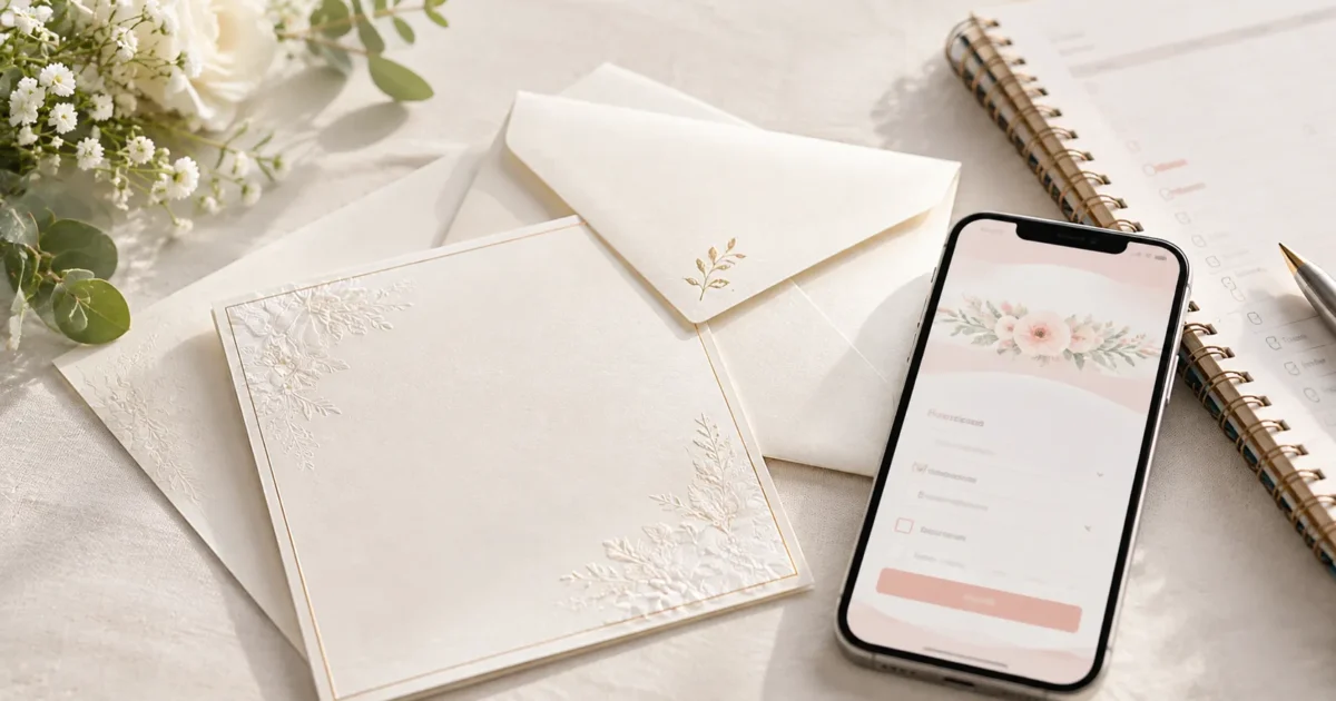 結婚式の招待状はWebと紙どっち？相手別の送り分けと併用したときの出欠管理