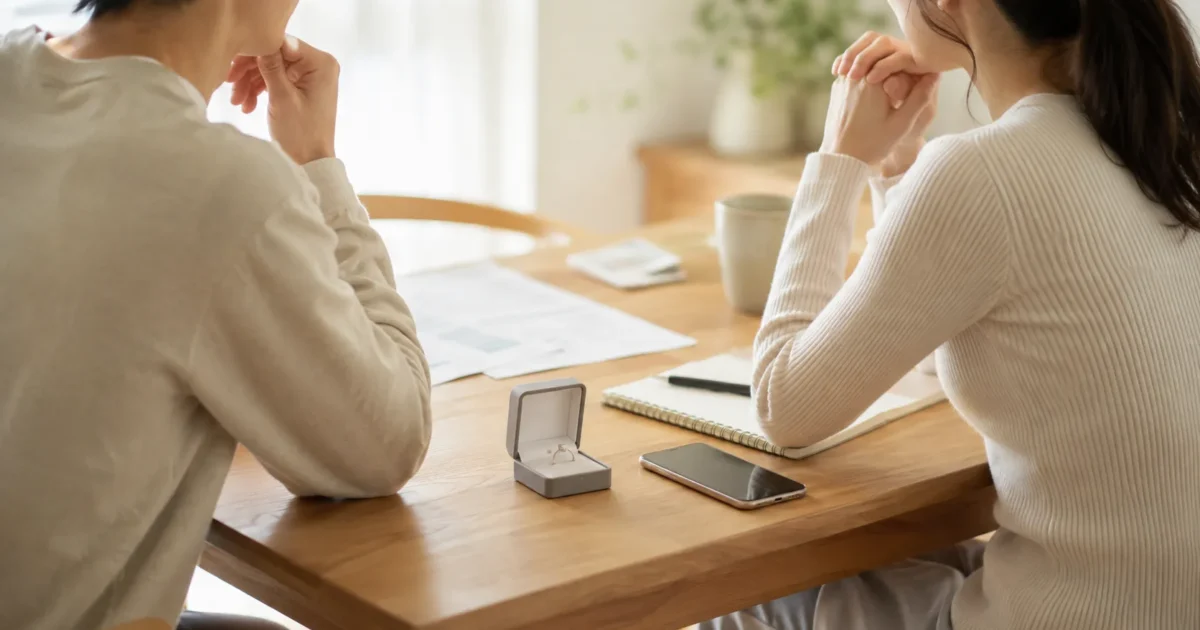 婚約指輪は必要？｜「なかった」32.9%という数字と、相場43.8万円の考え方