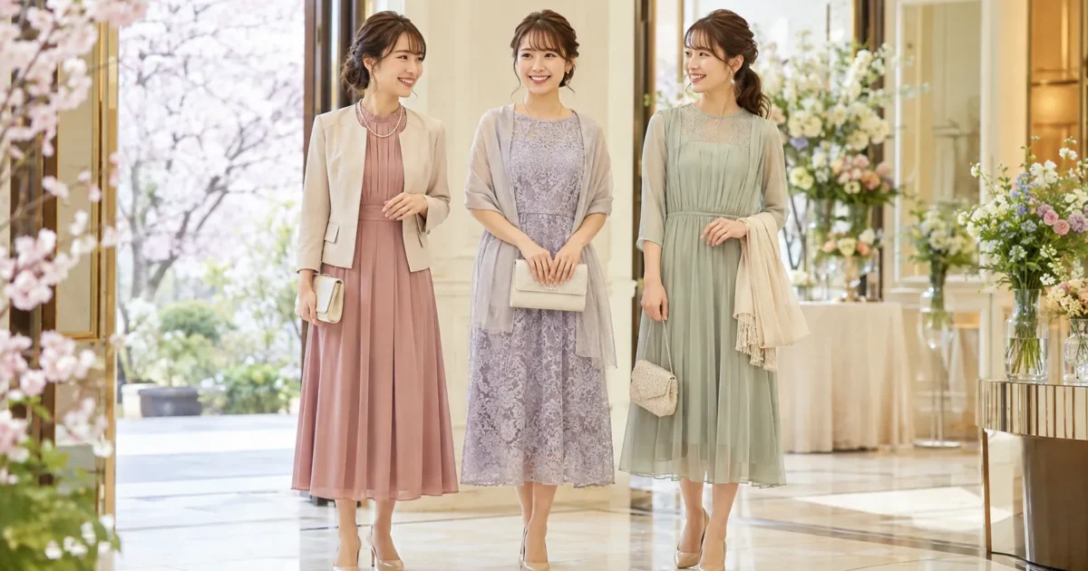 春の結婚式の服装｜3月・4月・5月で変わる素材と羽織もののマナー