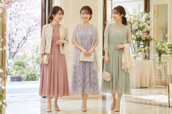 春の結婚式の服装｜3月・4月・5月で変わる素材と羽織もののマナー