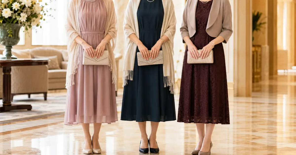 秋の結婚式の服装｜9月・10月・11月で変わる素材と羽織もののマナー