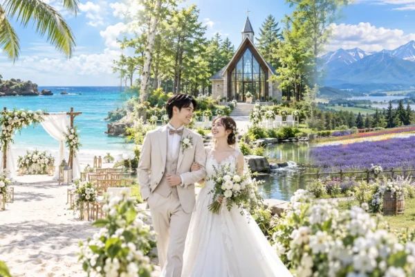 国内リゾート婚は4組に1組｜北海道と沖縄が同率20.9%、軽井沢は3位