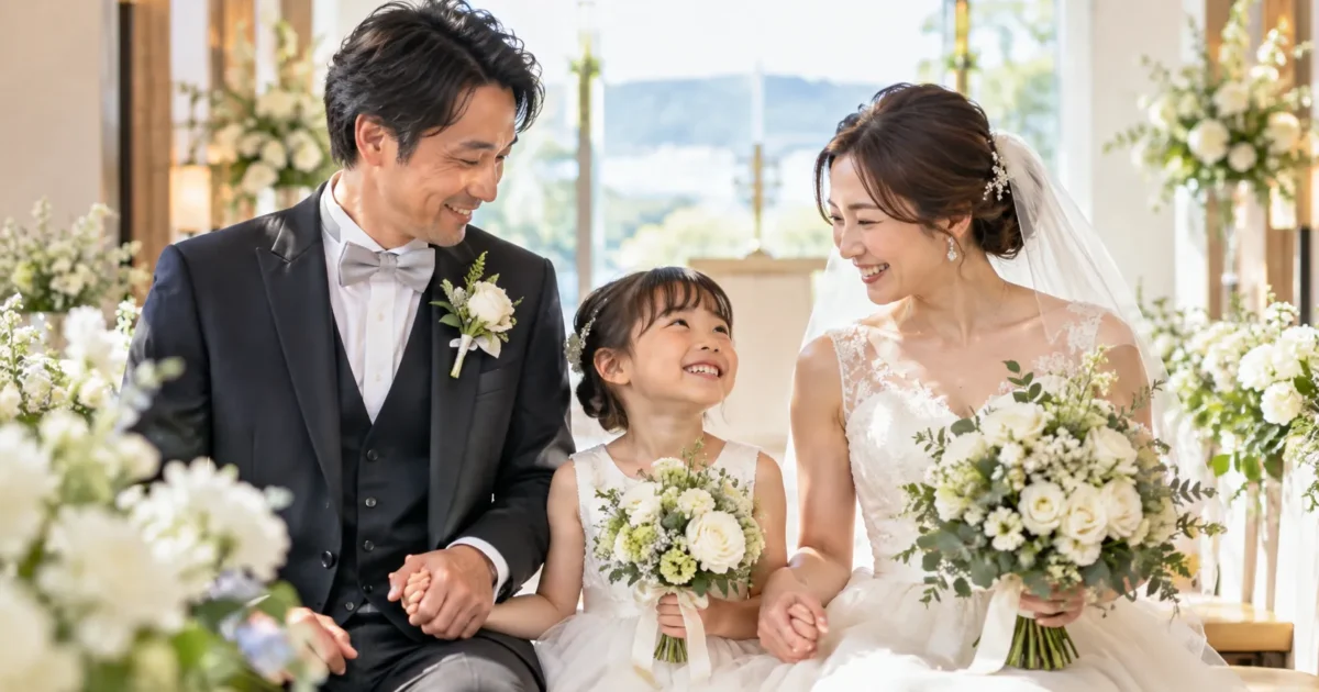 再婚・子連れで結婚式を挙げる｜結婚時に子どもがいた人は19.5%、40歳以上は45.8%