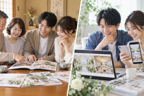 結婚式場はどこで見つけた？｜親の紹介27.1%が、ネット全部の25.3%を上回る