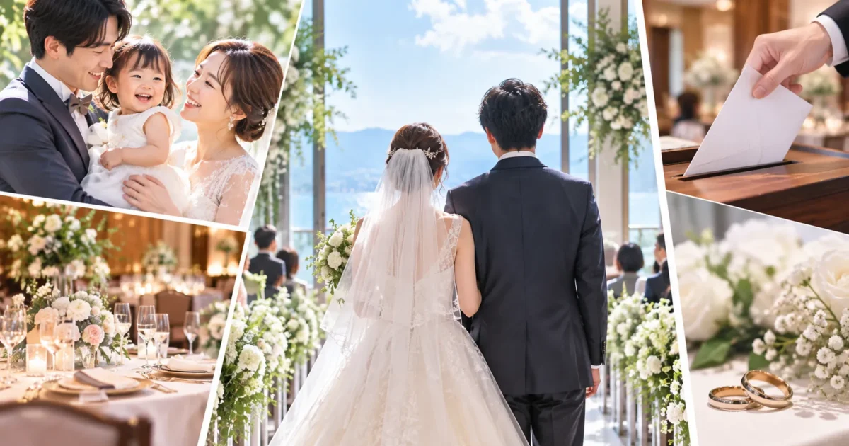 結婚式をやる気にさせるもの｜1位は「子どもがいてもできる」58.3%、最下位は会費制24.5%