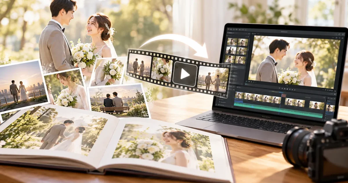 撮ったウエディングフォトを動画にした人は22.0%｜複数回撮った人も20.6%