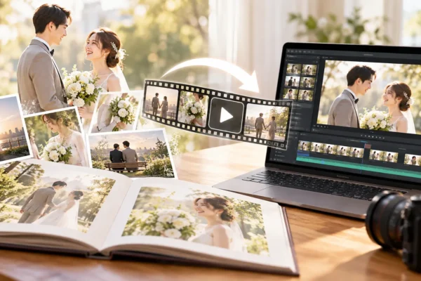 撮ったウエディングフォトを動画にした人は22.0%｜複数回撮った人も20.6%