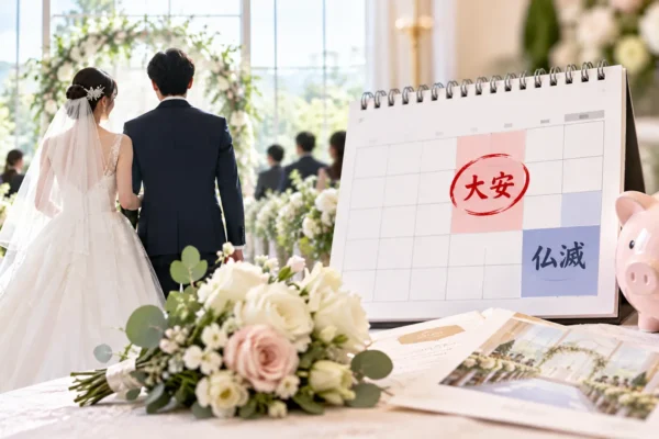 結婚式を大安に挙げた人は31.0%｜六曜を気にしない人は仏滅が大安の2.7倍、割引が狙い目